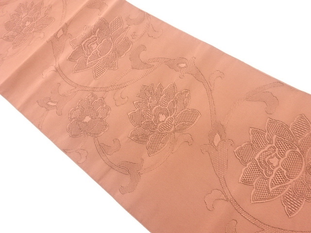 綴れ花唐草模様織出し名古屋帯